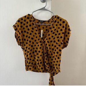 Madewell sash-tie wrap top